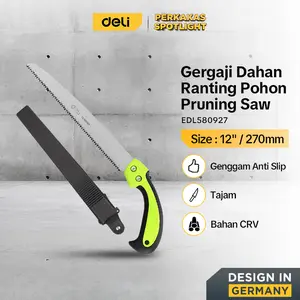 Deli Gergaji Dahan Ranting Pohon 12" / 270mm Purning Saw EDL580927