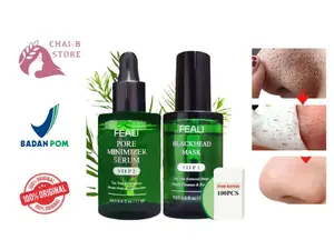 Feali Blackhead Removal Mask Step 1 Peel Off Mask & Step 2 Pore Serum / Feali Pengangkat Komedo