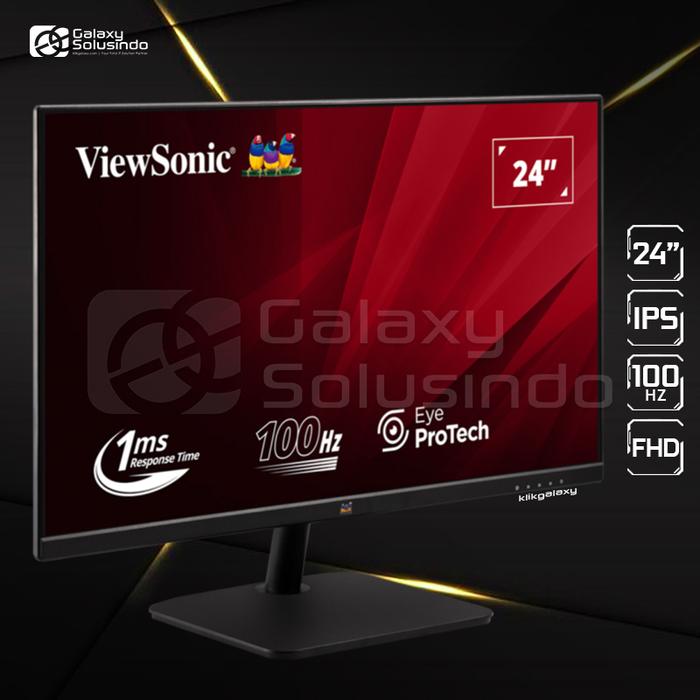Gambar ViewSonic VA2432-H-2 24 Inch FHD IPS 100Hz HDMI Monitor dari GASOL DINOYO MALANG Kota Malang Tokopedia