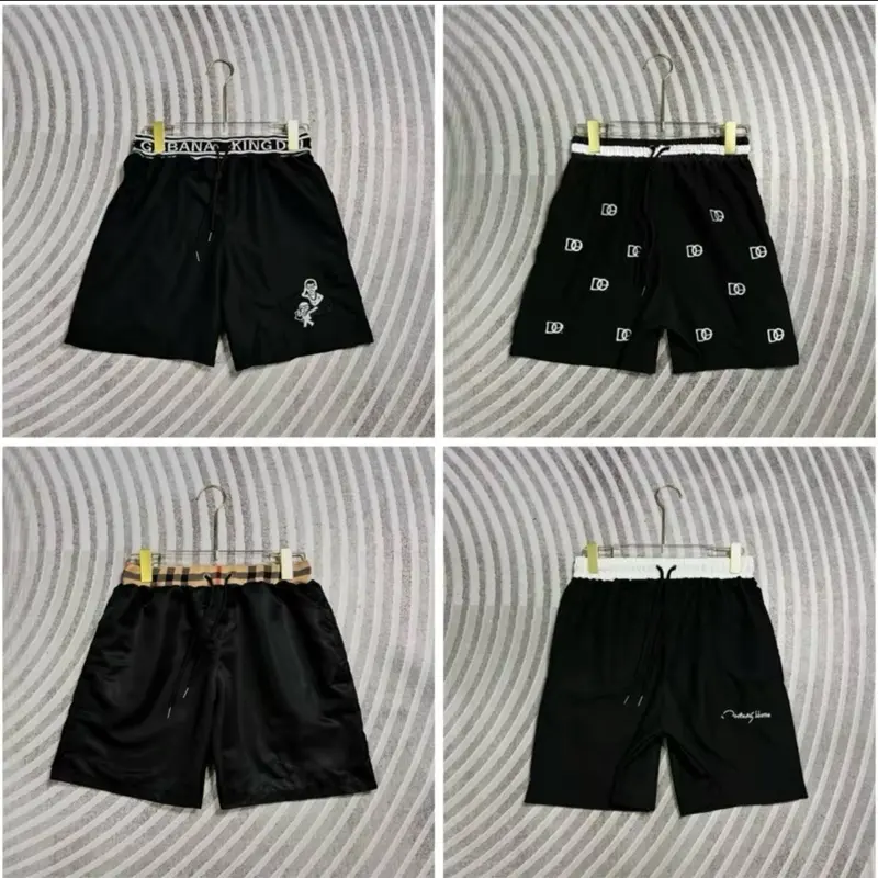 Combo quần sooc gió ( 1 lớp) bản thêu cạp bo chun dành cho nam unisex