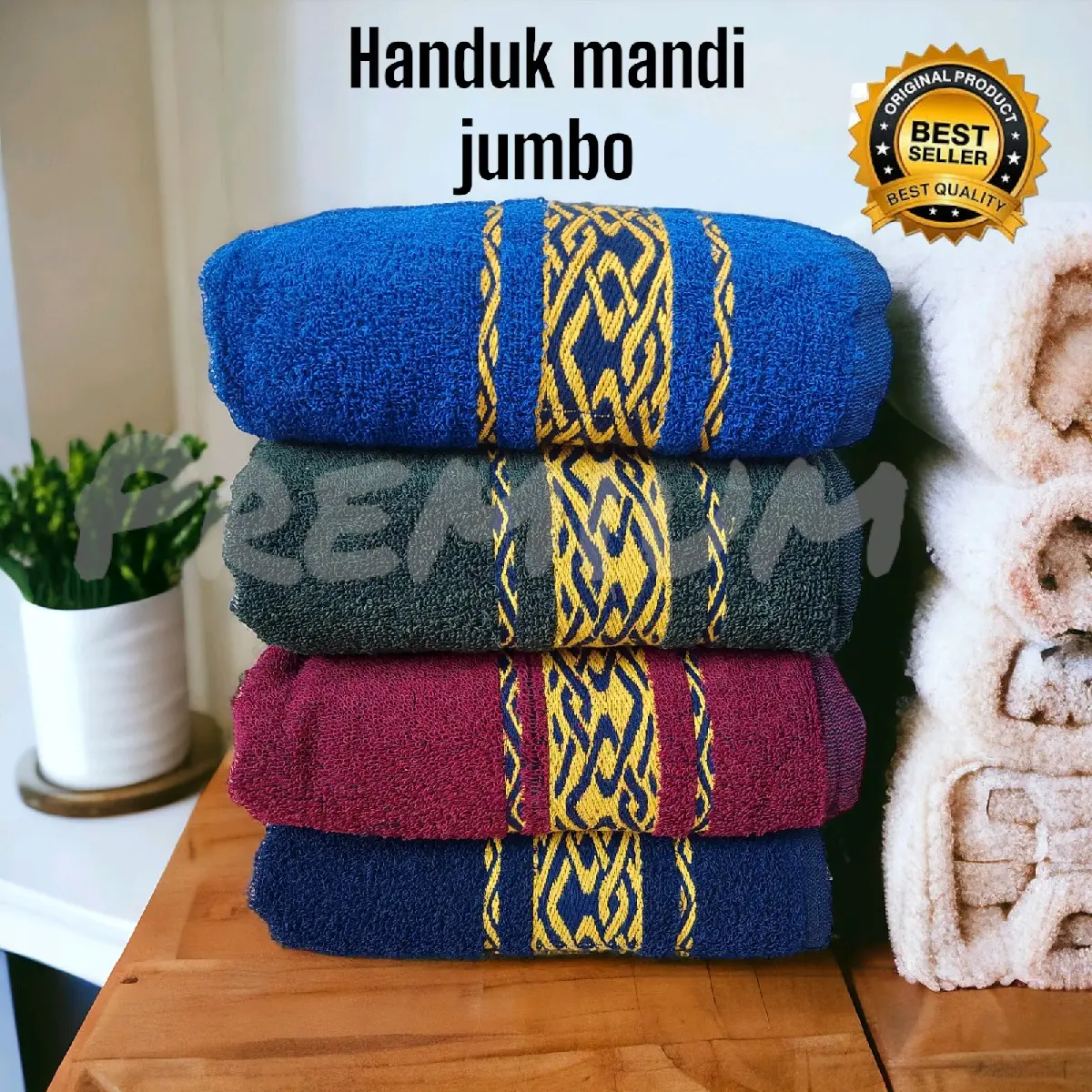 Handuk mandi - handuk mandi jumbo 150x80 - handuk mandi lembut - handuk signature premium