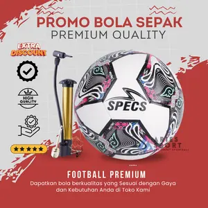 bola sepak jahit mesin size5(free pentil. jaring. pompa