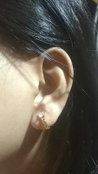 Product Review of Yaxiya Anting Jepit / Klip Wanita Mata Satu Simpel Perhiasan Aksesoris 764 from a**i h**5 0