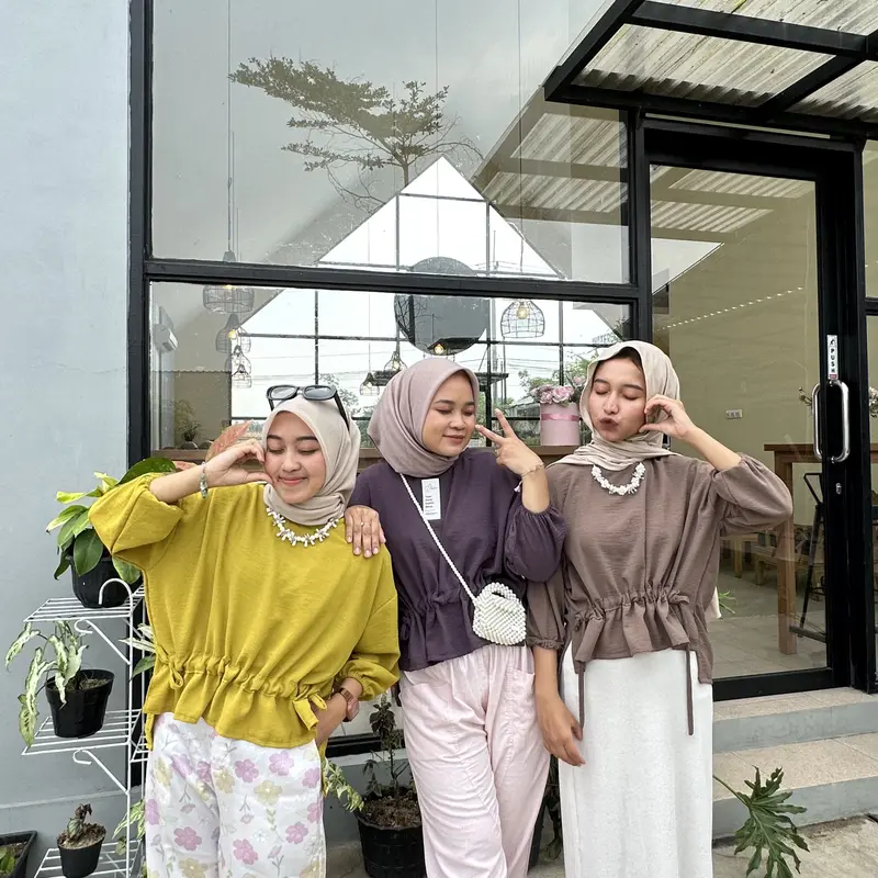 Jennie Blouse LD 136 Oversize Atasan Wanita Terbaru - atasan wanita kekinian - blouse wanita 4