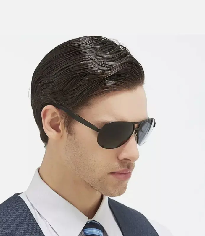 [BISA COD] Kacamata Polarized Premium Anti UV Anti Silau Aviator Style Bahan Metal Kokoh Pria Wanita kacamata hitam kece 4