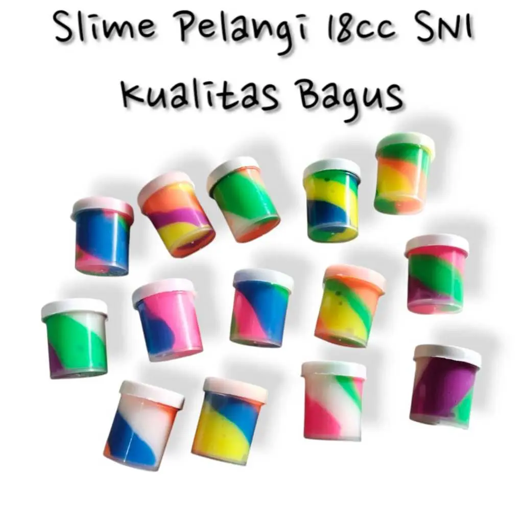 Mainan Anak Slime Pelangi 18cc 1 Pcs