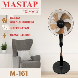 MASTAP Kipas Berdiri 16" M-161 Stand Fan Fan Baling Aluminium Mesin