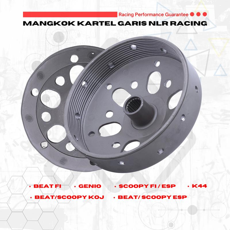 MANGKOK GANDA KARTEL GARIS ANTI GREDEK DAN ANTI SLIP UNTUK VARIAN Motorcycle VARIO NMAX MIO Karbu BEAT FINO 3
