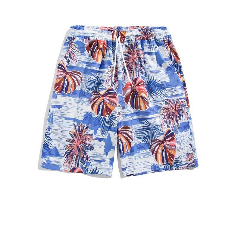 Product Introduction of Live unbridled Fashion Summer Seaside Vacation Floral Shorts Men's Casual  Shorts Loose Beach Pants 10