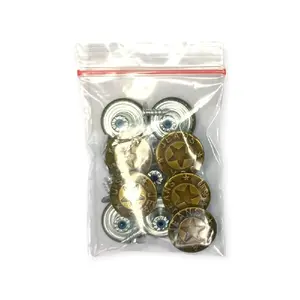 Isi 10 Paku dan 10 Kancing Non Goyang 1,7cm Warna Kuning Bakar Anti Karat untuk Media Kain seperti Celana Jeans, Baju, dan Jaket