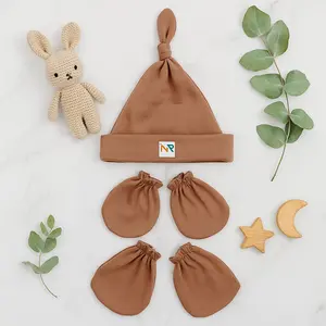 3 Set Topi Dan Sarung Tangan Kaki bayi Newborn Terbaru