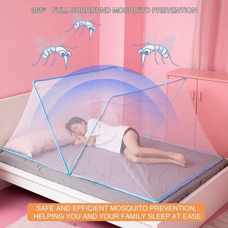 Kelambu kotak Tidur Dewasa Anti Nyamuk Kelambu Lipat Tidur Portable Kelambu Kotak 7