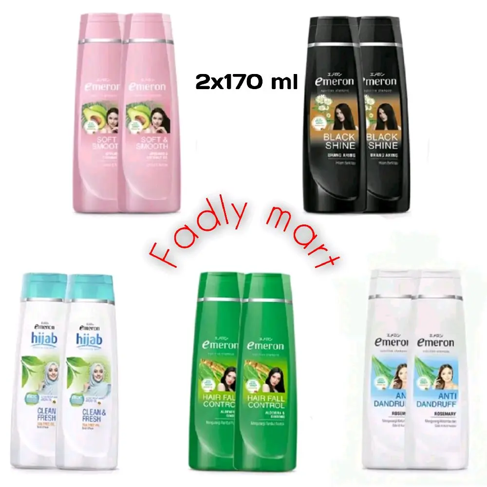 (paket  isi 2) shampoo emeron botol 170 m Conditioner Sampo Haircare Perawatan Rontokl70 x 2