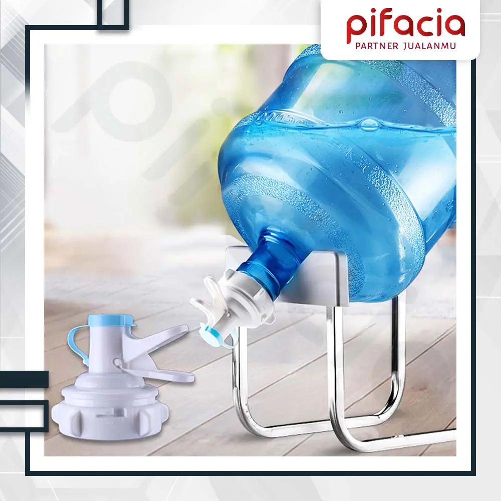 PIFACIA Kran Dispenser Galon Food Grade Plastik Model Tutup Keran Manual Praktis Mudah Dipasang