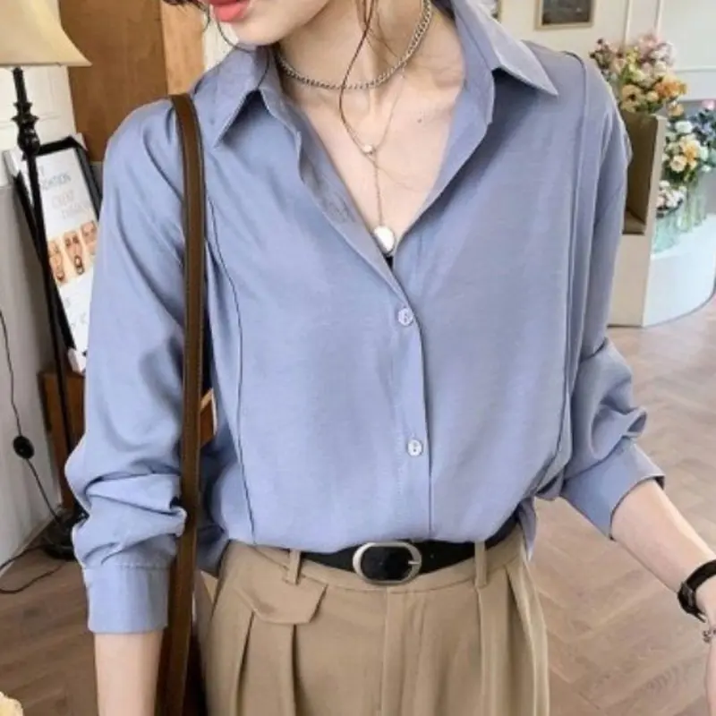 Kemeja Polos Basic Style Korean Cantik Kekinian Matt Shakila Twill Nyaman By Azka Collection 8