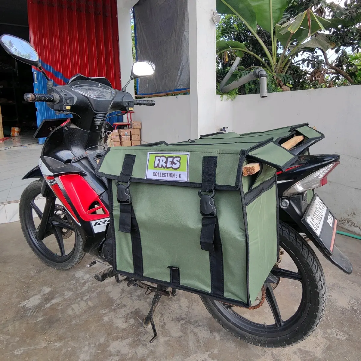 Tas obrok motor/tas kurir untuk angkut barang/paket maksimal anti air