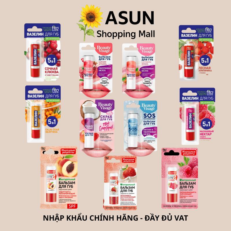  Son Dưỡng Môi Fito Natural Hoa Quả Và Thực Vật Hữu Cơ SPF Chống Nắng Dưỡng Ẩm 4,5g Chính Hãng Nga 