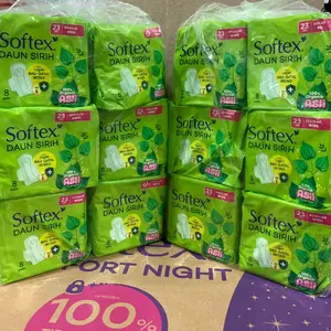 SOFTEX DS  1 Tas (6 pack) Softex Daun Sirih Wing 23cm isi 8pads