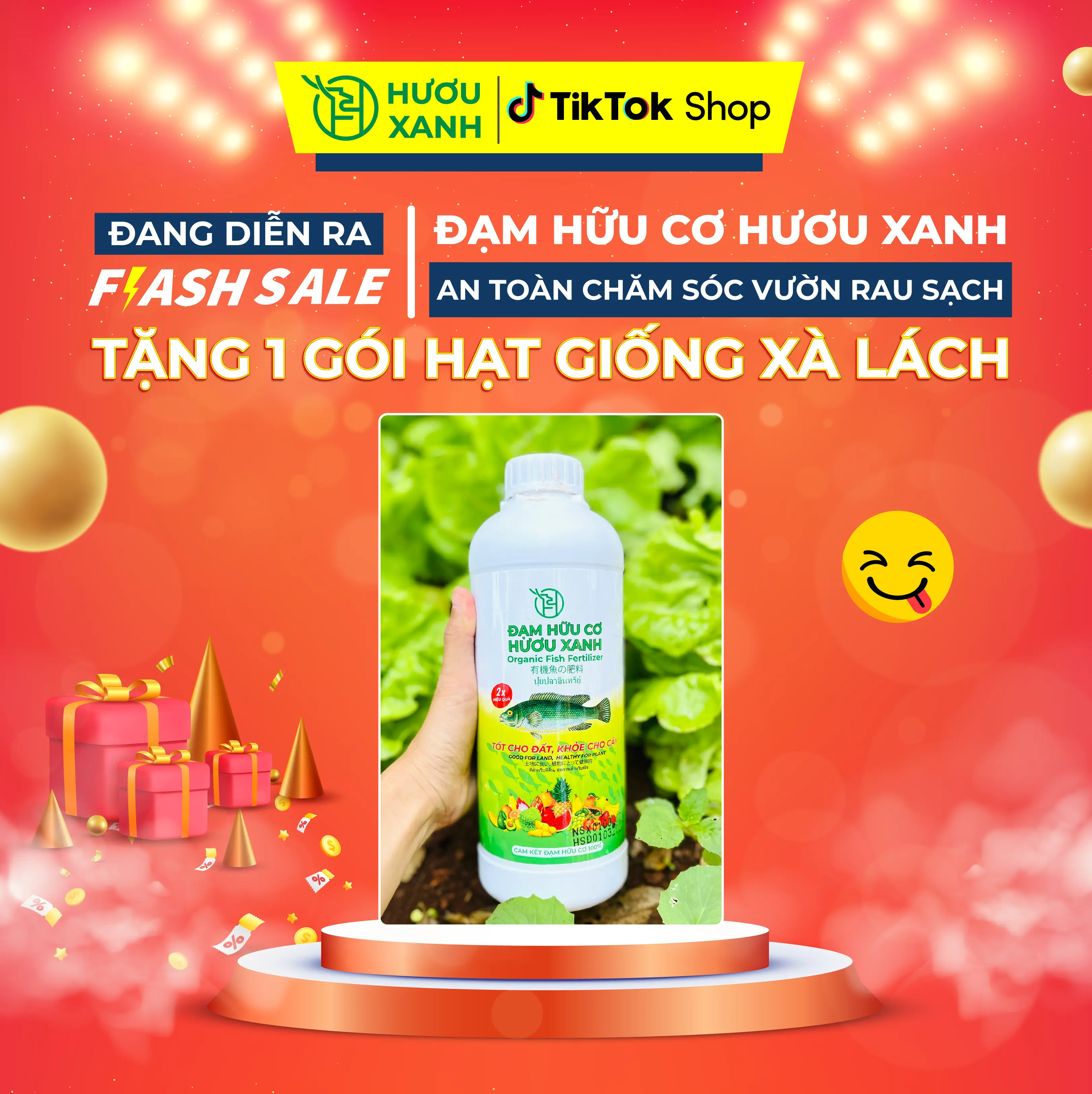 Đạm Hữu Cơ Hươu Xanh Giúp Cây Bật Mầm, Xanh Lá, Bung Cành, Đẻ Nhánh Mạnh, Nuôi Trái, Dùng Tốt Cho Mọi Loại Cây, Rau Màu (Chai 1 Lít)