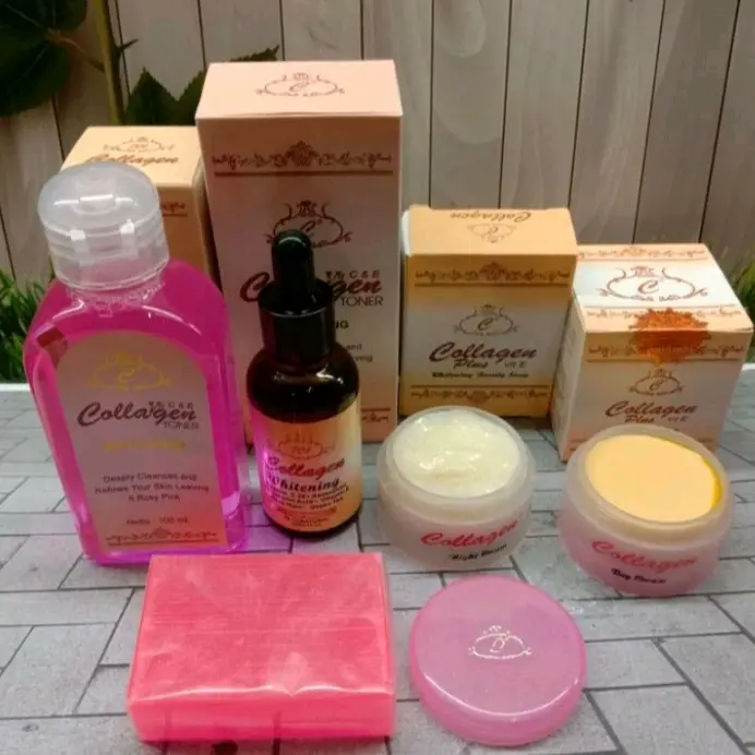 Paket Cream Collagen 5in1 Perawatan Mencerahkan Wajah