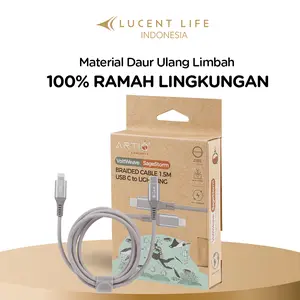 Braided cable USB-C to L 1.5m 27w - Tahan Lama Ramah Lingkungan Pengisian Cepat Kuat untuk Penggunaan Sehari-hari