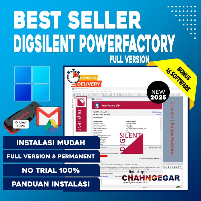 Promo DIgSILENT Power Factory 2024 .0.2.0 x64 Full Software Pemodelan ...