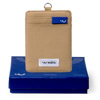 Gambar Wallts Aiken Latte Crinkle - Lanyard Name Tag Id Card Pria Dompet Kartu Hitam dari Wallts Kota Bandung 4 Tokopedia