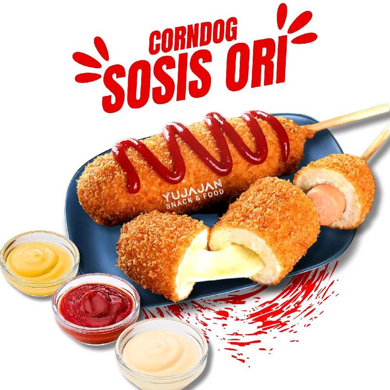 Corndog Cokelat Mozarella (Khusus Pulau Jawa) Corndog Mozarella