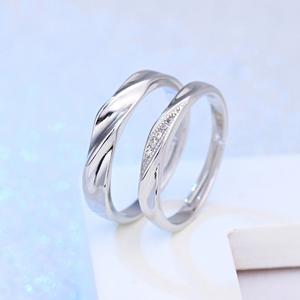 Nhẫn đôi nhẫn bạc S925 nam nữ thiết kế hầm hố Nhẫn ngón trỏ cao cấp nhẹ nhàng sang trọng làm quà tặng bạn gái