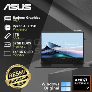 Asus ZenBook 14 OLED UM3406KA-OLEDS7311M - Amd Ryzen AI 7 350 1TB SSD 32GB RAM Notebook Laptop