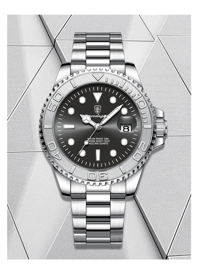 Product Introduction of Popular Men's Watch Waterproof Night Light Fashion New Quartz Watch Student Business Trend Watch 11