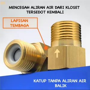 1/2INCHKeran Air Untuk Toilet,  Katup Aliran Air Tanpa Balik, Bisa Untuk Air Panas