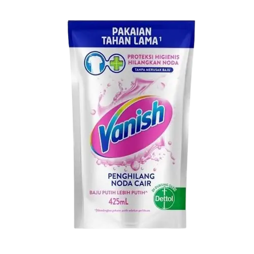 Vanish White Cair Refill 2 POUCH x 425ml - Penghilang Noda Pakaian 2