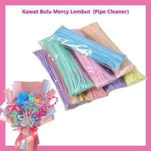 ￼Kawat Bulu Mercy Halus GROSIR 50/100pcs / Pipe Cleaner / Kawat Bunga