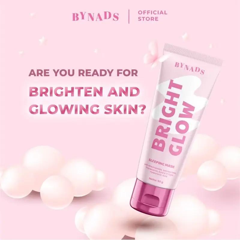 BYNADS SLEEPING MASK BRIGHT GLOW SALMON DNA 50 ML 3