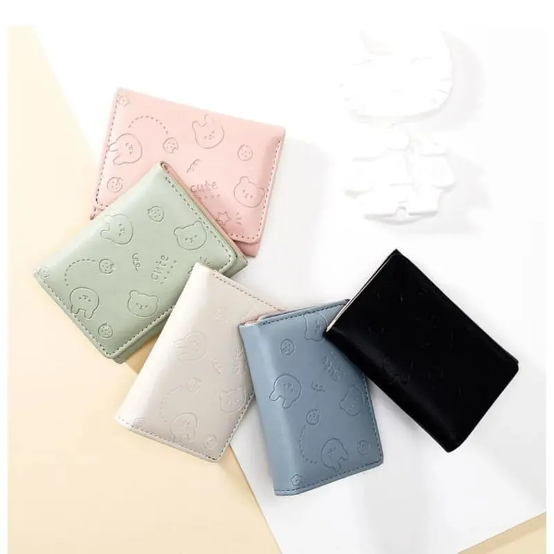 DW-14 Dompet Lipat Wanita Mini Embos Cute