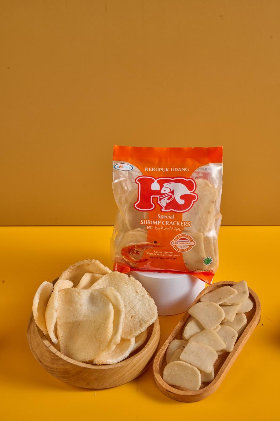 Kerupuk Udang HG Premium | Cemilan Rasa Udang | Gurih, Renyah, Bikin Nagih! (1 KG/4 Pcs) Food Snack Food Snack Camilan