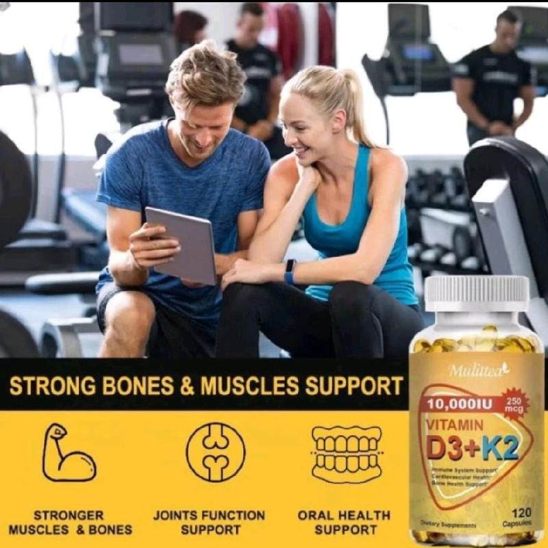Suplemen Multitea Vitamin D3 K2 10000IU Asli Untuk Tulang dan Sendi 2