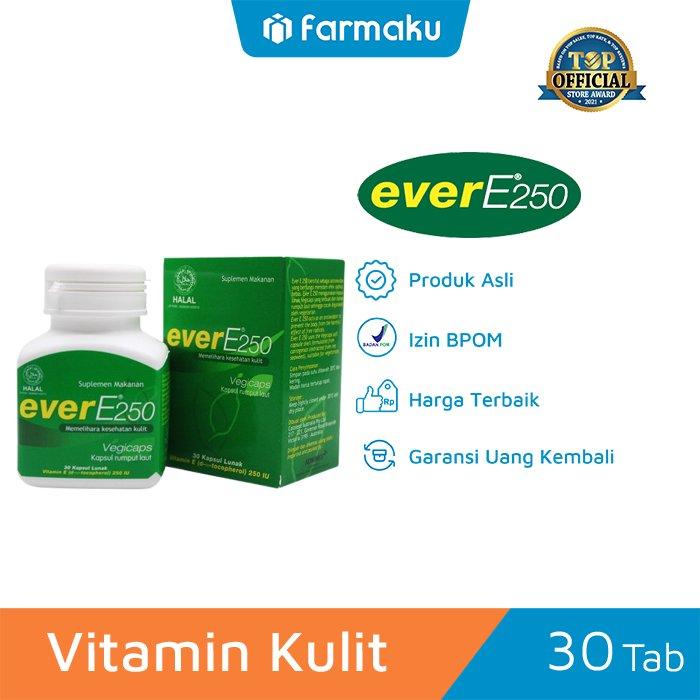 Gambar Ever E 250 mg Botol 30 Capsule dari Farmaku Kota Administrasi Jakarta Selatan Tokopedia