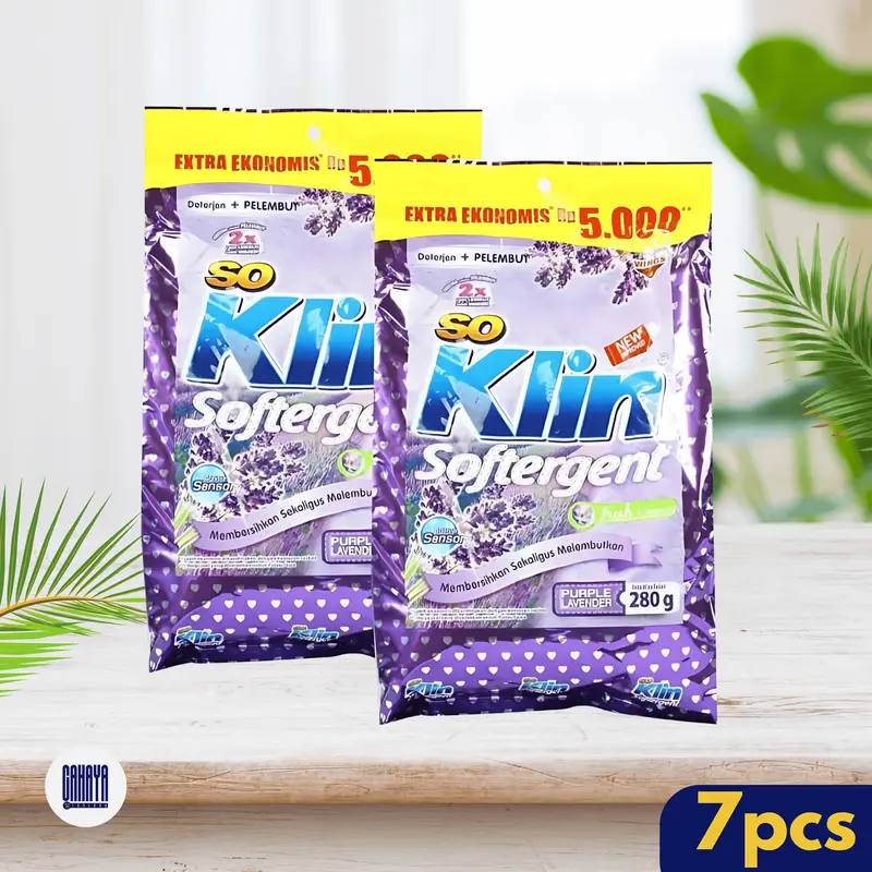 (7 pcs) So Klin Detergen 5000-an | Detergen pencuci baju So Klin Kain 1