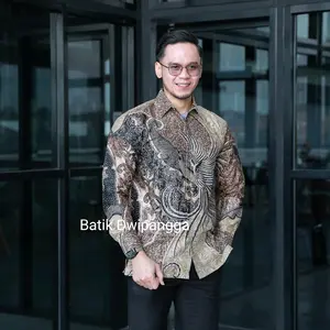 Nakula Olive Kemeja Batik Solo Katun Premium Pria Cowok Fit Motif Mewah Kondangan Lengan Panjang Pendek Baju Nyaman Formal