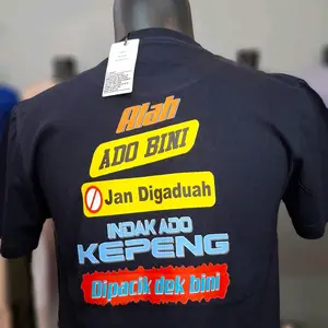 Da Panjul Store - KAOS PRIA Lengan PENDEK SABLON + TULISAN/ KATA-KATA, BAHAN KATUN Combed 24s Baju Distro Oblong Dewasa Tshirt