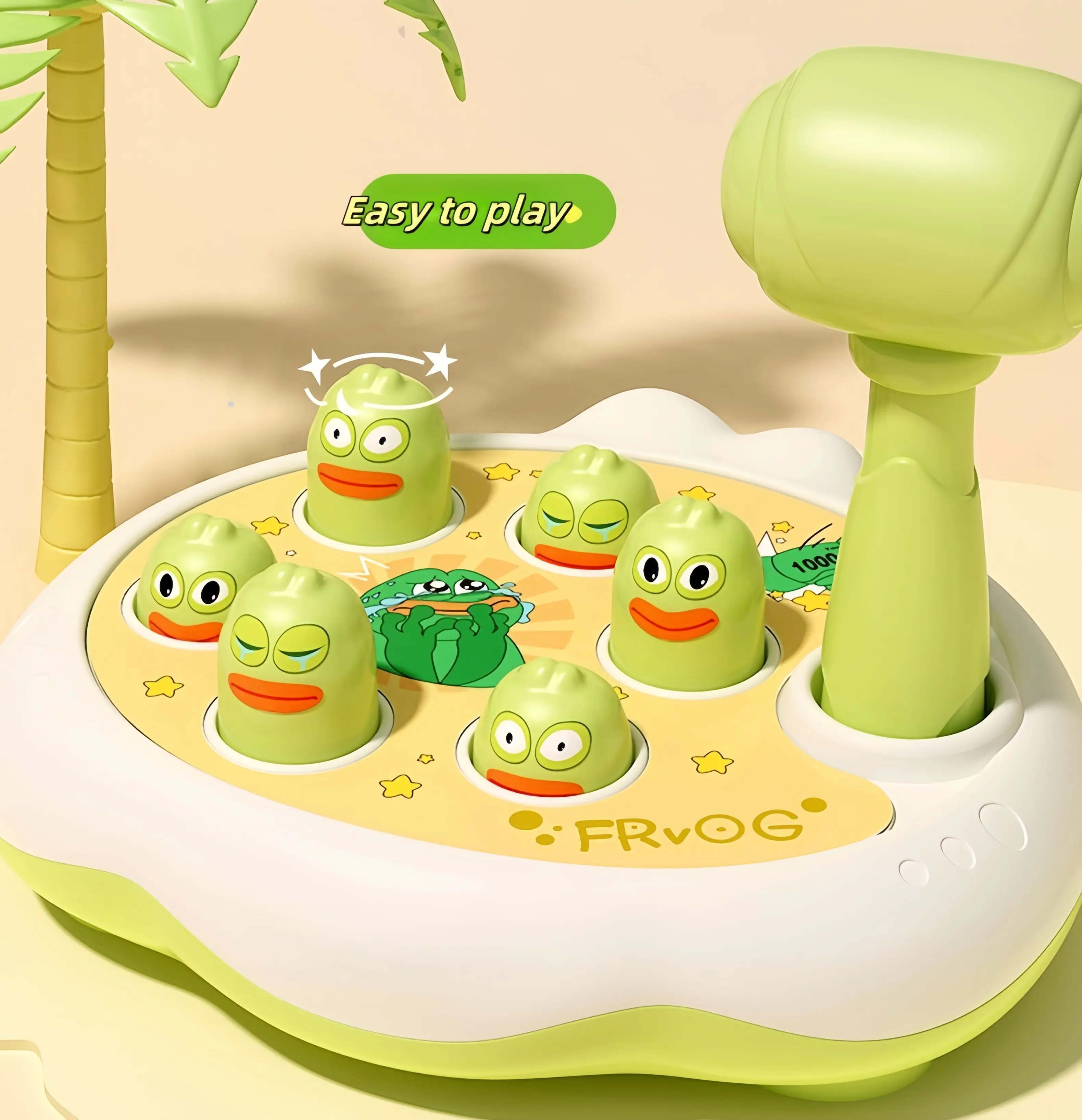 Cartoon Children Early Educational Toy Duck/Frog/Pig Montessori Ground Mouse Funny 0 1 2 3 Years Whack A Mole Birthday Gift