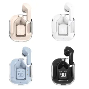 Fetch TWS Air31 Headset Bluetooth Gaming Earphone With Microphone Bass Headphone Wireless Ultrapods Led Telepon Komputer Ponsel Earbuds Peredam