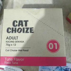 CICIPI Cat Choize Pouch Kemasan Dus Isi 12  @ 75gr Tanpa Bahan Pengawet Rasa Lezat Mempertajam Pengelihatan Aman untuk Kucing Tidak Mengandung Babi