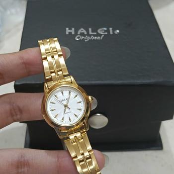Product Review of Halei Watch 348 L - Jam Tangan Wanita Rantai Stainless Steel Analog Kekinian - Tahan Air dan Garansi 1 tahun. Free Box from q**~ 0