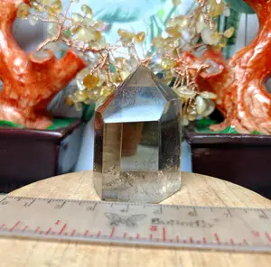 Batu Crystal Tower Citrine Quartz Rainbow (5) Asli batu alam
