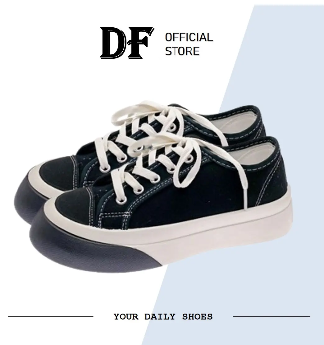 DUNIA FASHION - DF 544 Sepatu Wanita Taeyong Sepatu Sneakers Wanita Sport Shoes Cream