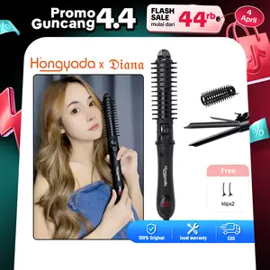 【Garansi 1 bulan X CICI DIANA】Hongyada 3 in 1 Catokan & Curly Otomatis 32MM Ceramic Curly Straightener Rambut