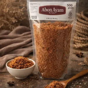 Abon ayam 500 gram  tanpa campuran di buat dr daging ayam segar